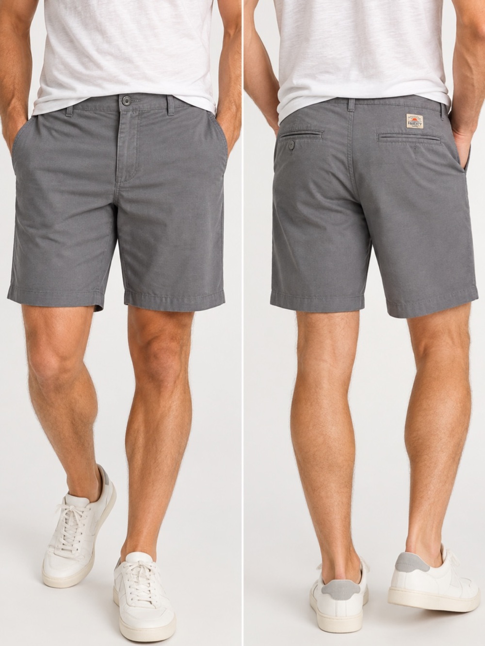 Faherty Men’s Gray Stretch Shorts Size 36 MCS0012